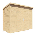 Bertilo Abris de jardin en bois Bois massif Marron 3m²