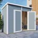 Bertilo Abris de jardin en bois Bois massif Gris 3m²