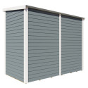 Bertilo Abris de jardin en bois Bois massif Gris 3m²