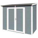 Bertilo Abris de jardin en bois Bois massif Gris 3m²