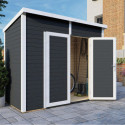 Bertilo Abris de jardin en bois Bois massif Gris 3m²