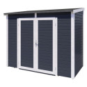 Bertilo Abris de jardin en bois Bois massif Gris 3m²