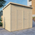 Bertilo Abris de jardin en bois Bois massif Marron 4.3m²