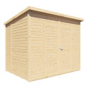 Bertilo Abris de jardin en bois Bois massif Marron 4.3m²