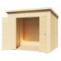 Bertilo Abris de jardin en bois Bois massif Marron 4.3m²