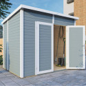 Bertilo Abris de jardin en bois Bois massif Gris 4.3m²