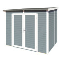 Bertilo Abris de jardin en bois Bois massif Gris 4.3m²