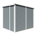 Bertilo Abris de jardin en bois Bois massif Gris 4.3m²