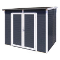 Bertilo Abris de jardin en bois Bois massif Gris 4.3m²
