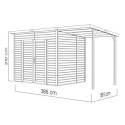 Bertilo Abris de jardin en bois Bois massif Marron 7m²
