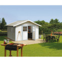 Grosfillex Abri de jardin résine PVC Gris 11.2m²