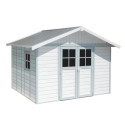 Grosfillex Abri de jardin résine PVC Gris 11.2m²