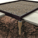 Embase pour serre de jardin 3,7m² - Halls Icon 6 - Noir