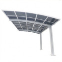 X-Metal Carport Aluminium Blanc 15m²