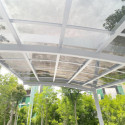 X-Metal Carport Aluminium Blanc 15m²