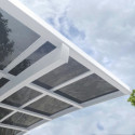 X-Metal Carport Aluminium Blanc 15m²