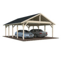 Palmako Carport Bois massif Marron 40.6m²