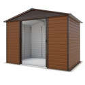 Yardmaster Abri de jardin métal Marron Acier galvanisé 5.97m²