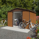 Yardmaster Abri de jardin métal Marron Acier galvanisé 11.40m²