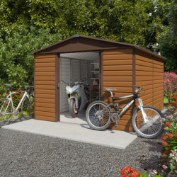 Yardmaster Abri de jardin métal Marron Acier galvanisé 11.40m²