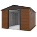 Yardmaster Abri de jardin métal Marron Acier galvanisé 11.40m²