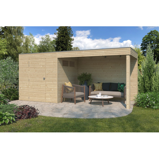 Gardenas Abris de jardin en bois Marron Bois massif 10.7m²