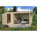Gardenas Abris de jardin en bois Marron Bois massif 10.7m²