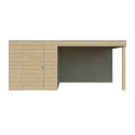 Gardenas Abris de jardin en bois Marron Bois massif 10.7m²