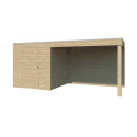 Gardenas Abris de jardin en bois Marron Bois massif 10.7m²