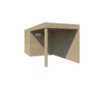 Gardenas Abris de jardin en bois Marron Bois massif 10.7m²