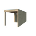 Gardenas Abris de jardin en bois Marron Bois massif 10.7m²
