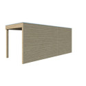Gardenas Abris de jardin en bois Marron Bois massif 10.7m²