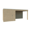 Gardenas Abris de jardin en bois Marron Bois massif 10.7m²