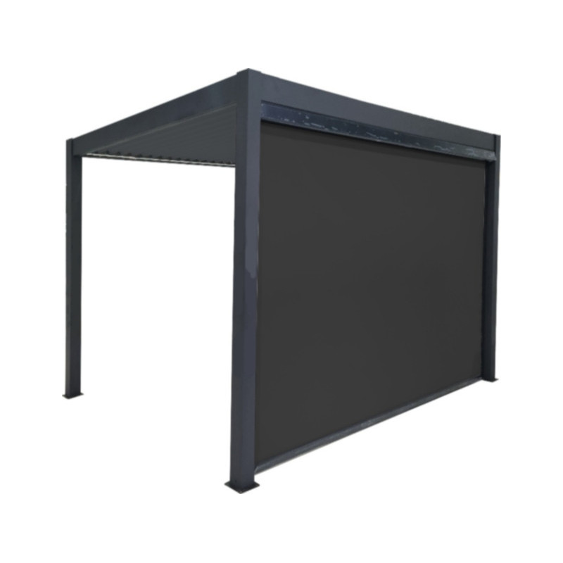 Habrita Rideaux pour pergolas Gris