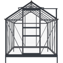Green Protect Serre de jardin en verre Gris 5.68m²
