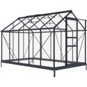 Green Protect Serre de jardin en verre Gris 5.68m²