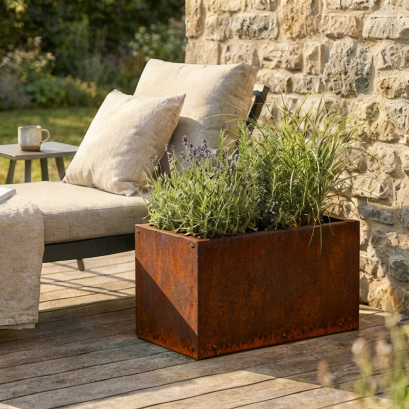 X-Metal Pots et jardinières en acier Marron Acier Cortène