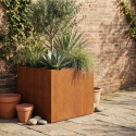 X-Metal Pots et jardinières en acier Marron Acier Cortène