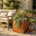 X-Metal Pots et jardinières en acier Marron Acier Cortène
