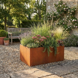 X-Metal Pots et jardinières en acier Marron Acier Cortène