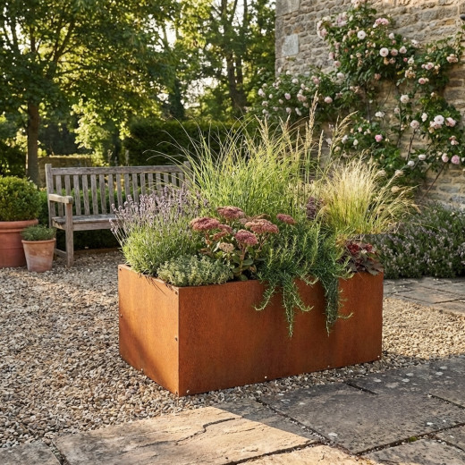X-Metal Pots et jardinières en acier Marron Acier Cortène