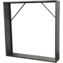 X-Metal Abri bûches Marron Acier Cortène