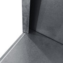 X-Metal Abri bûches Marron Acier Cortène