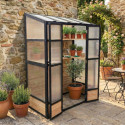 Arbour Serre adossée Noir 1.09m²