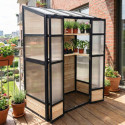 Arbour Serre adossée Noir 1.09m²