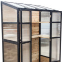 Arbour Serre adossée Noir 1.09m²