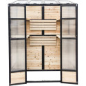 Arbour Serre adossée Noir 1.09m²