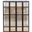 Arbour Serre adossée Noir 1.09m²