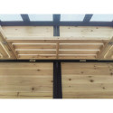 Arbour Serre adossée Noir 1.09m²