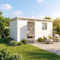 Everbox Abri de jardin résine Blanc PVC (polychlorure de vinyle) + XPS (polystyrène extrudé) 10m²